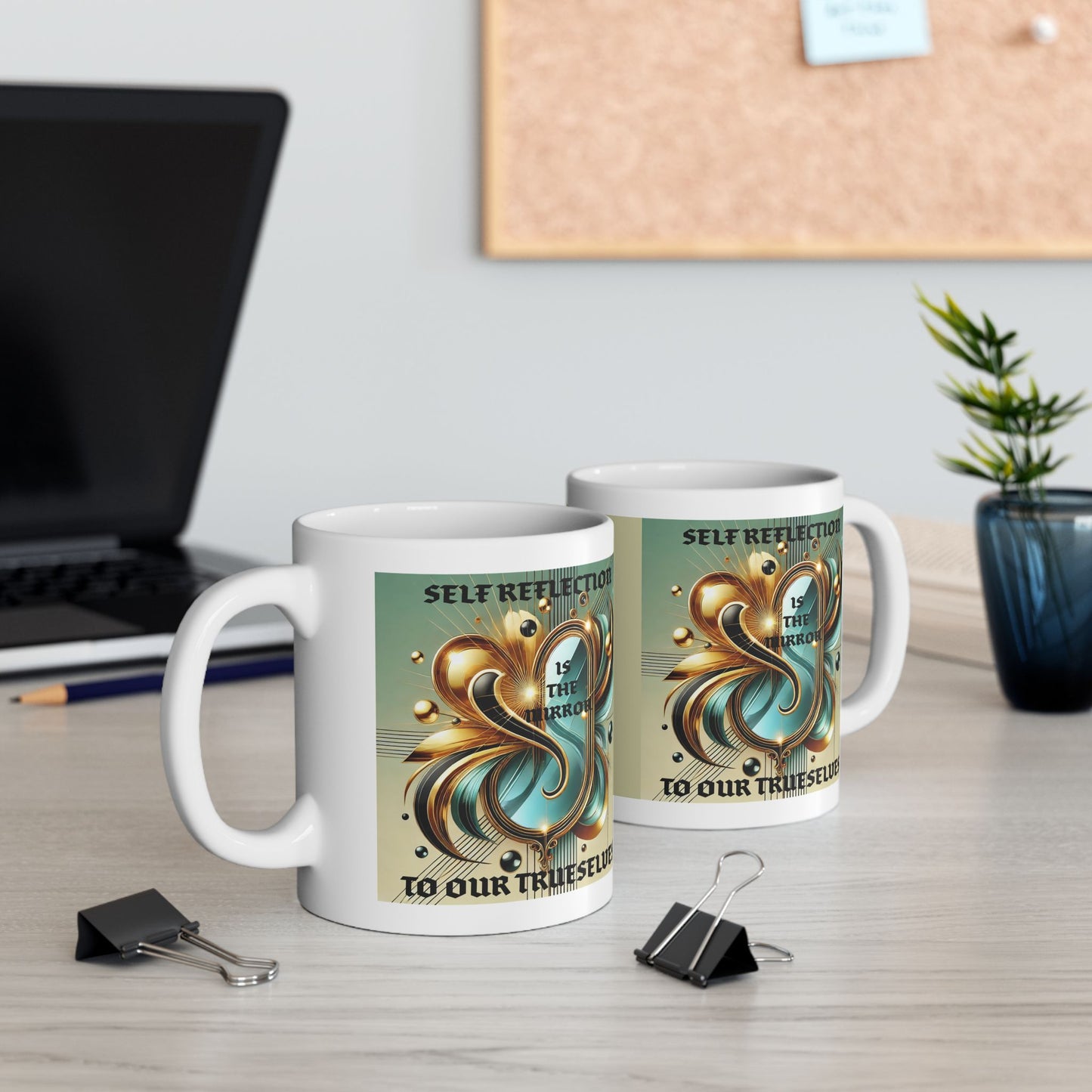 Self Reflection- Ceramic Mug, 11oz