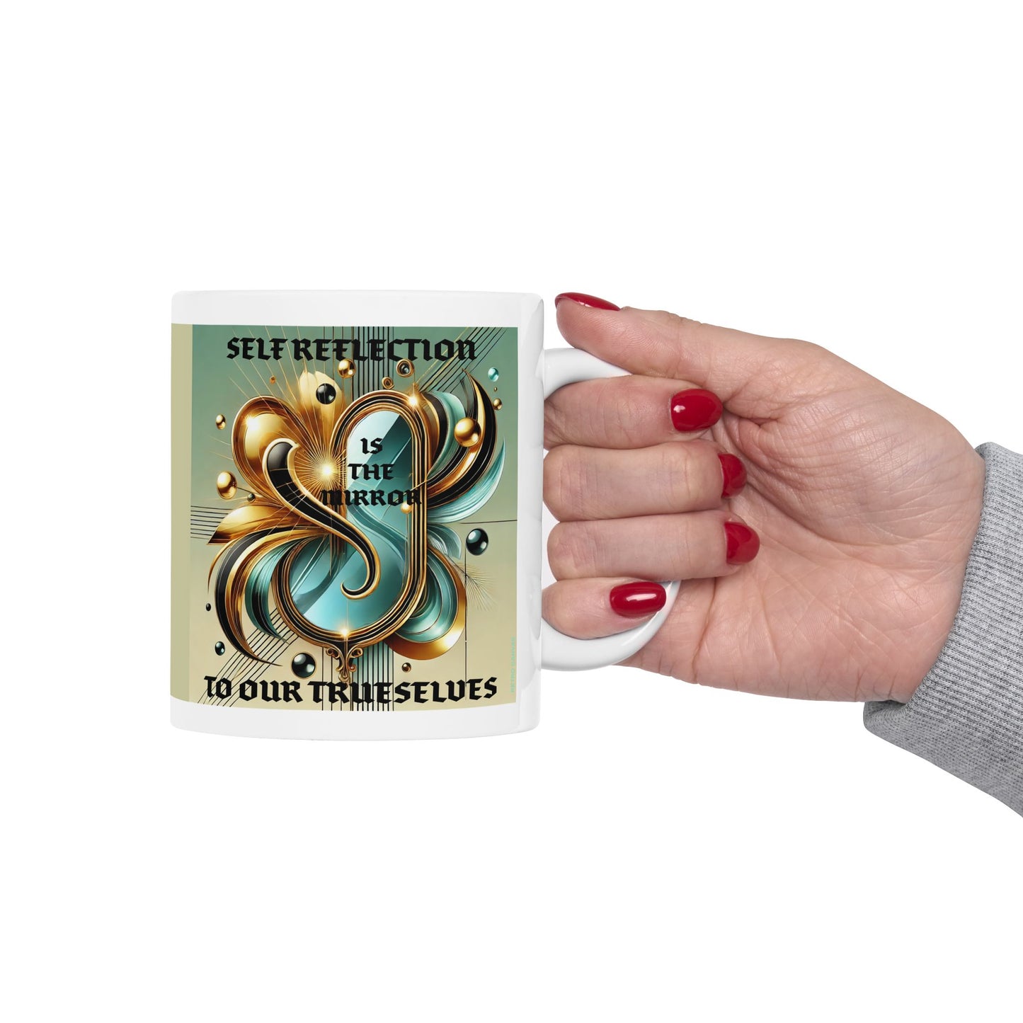 Self Reflection- Ceramic Mug, 11oz