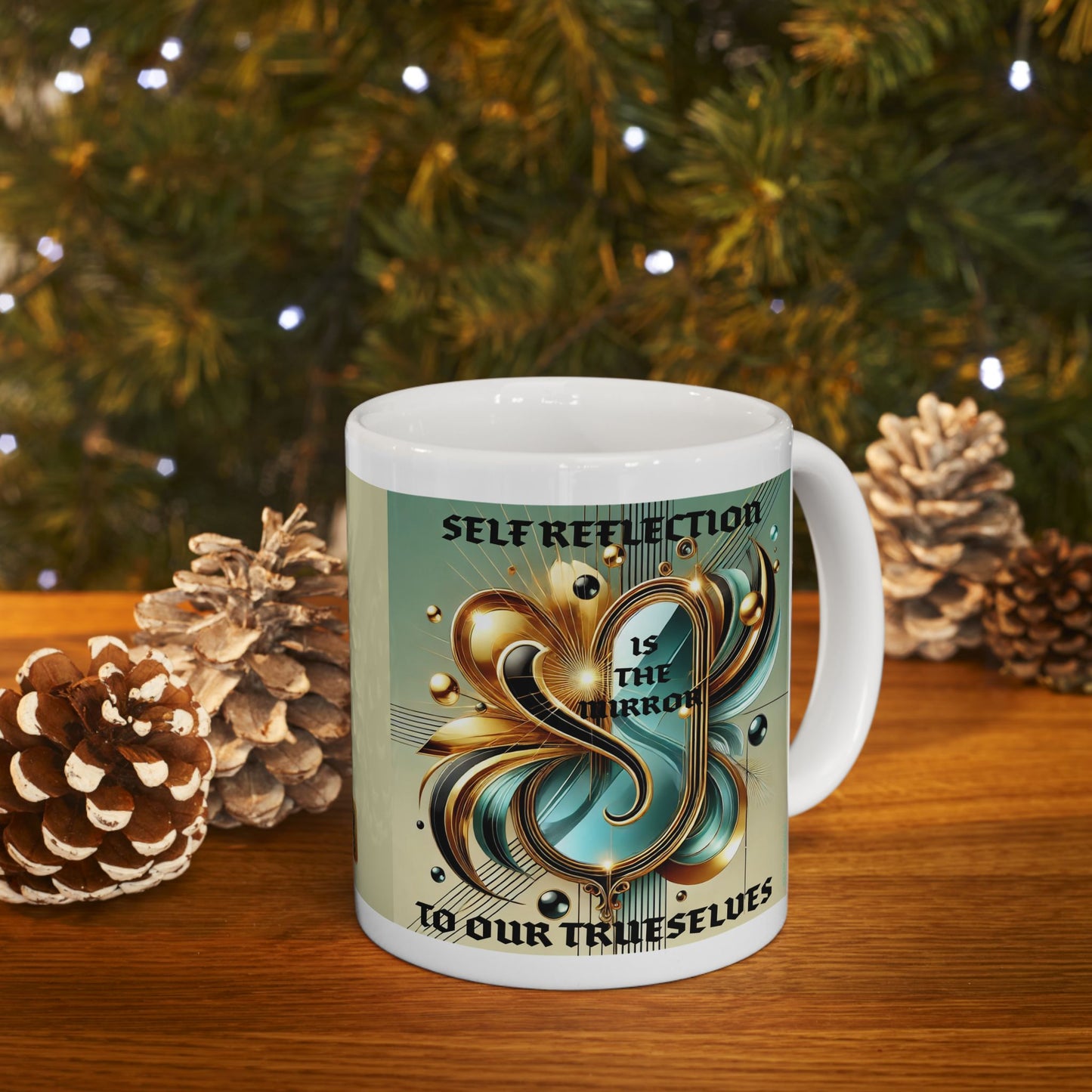 Self Reflection- Ceramic Mug, 11oz