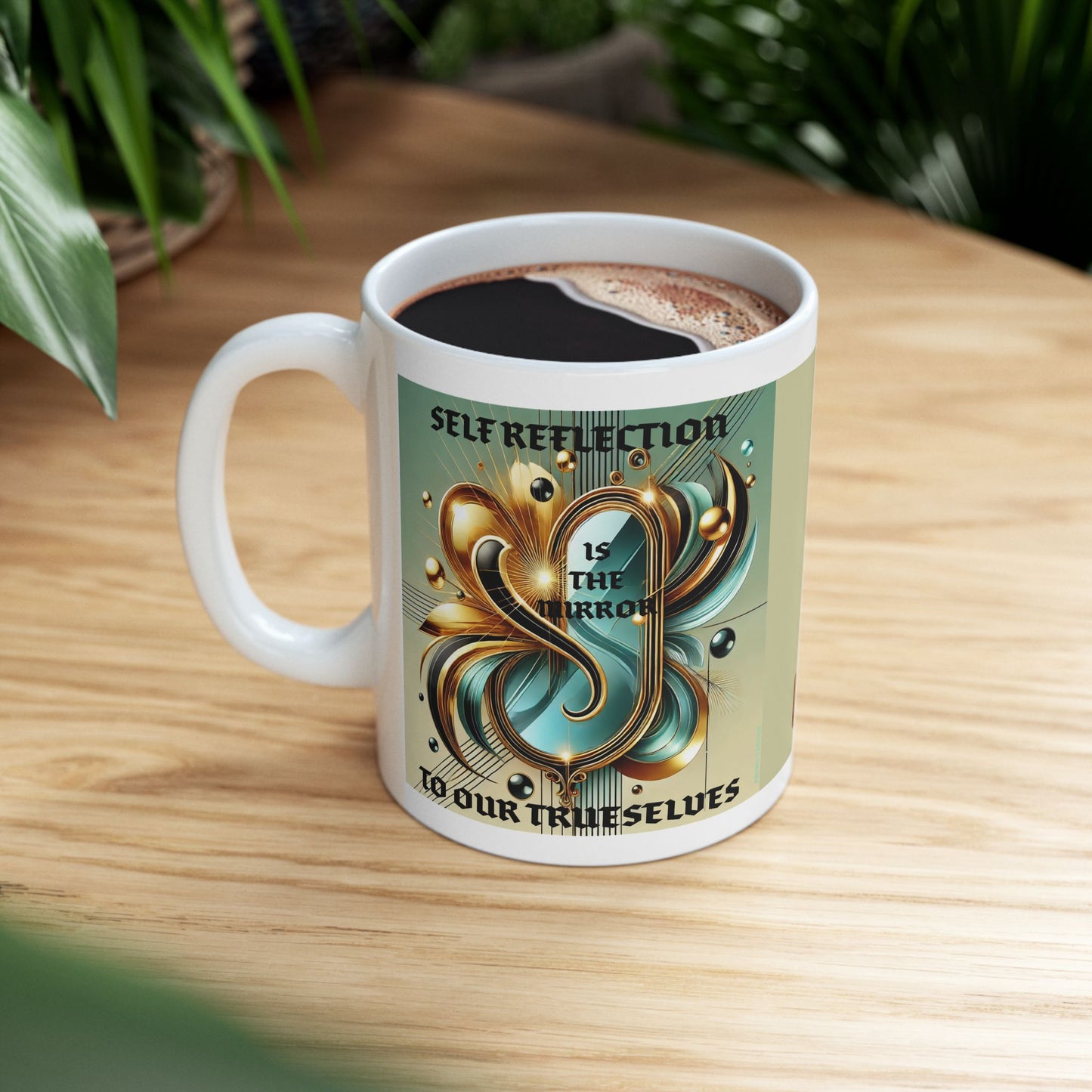 Self Reflection- Ceramic Mug, 11oz