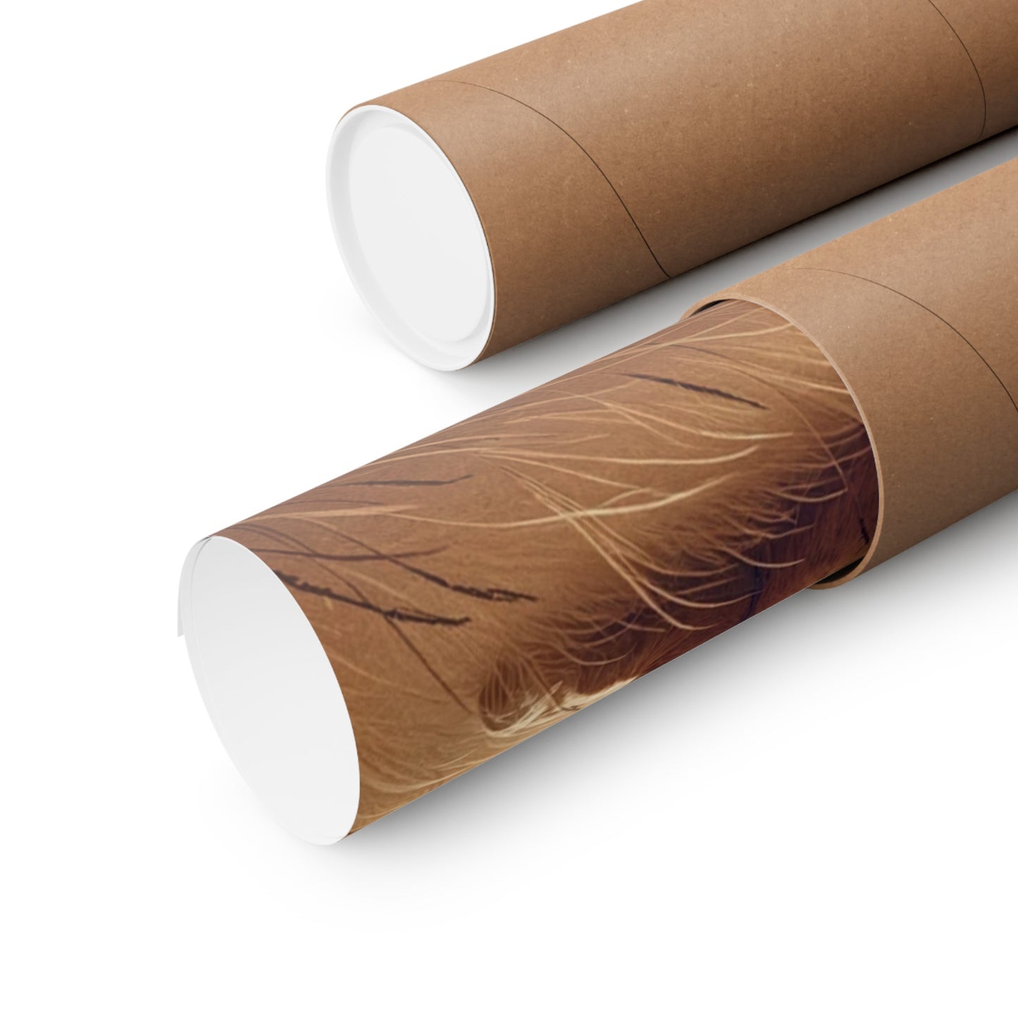 Décoration murale représentant un lionceau espiègle pour chambre d'enfant - Affiche mate beige