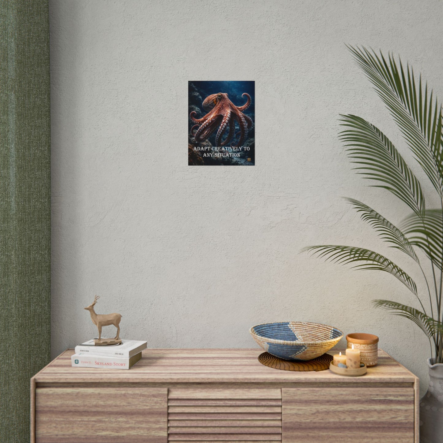 Octopus 'Adapt Creatively to Any Situation' Motivational Poster Wall Art