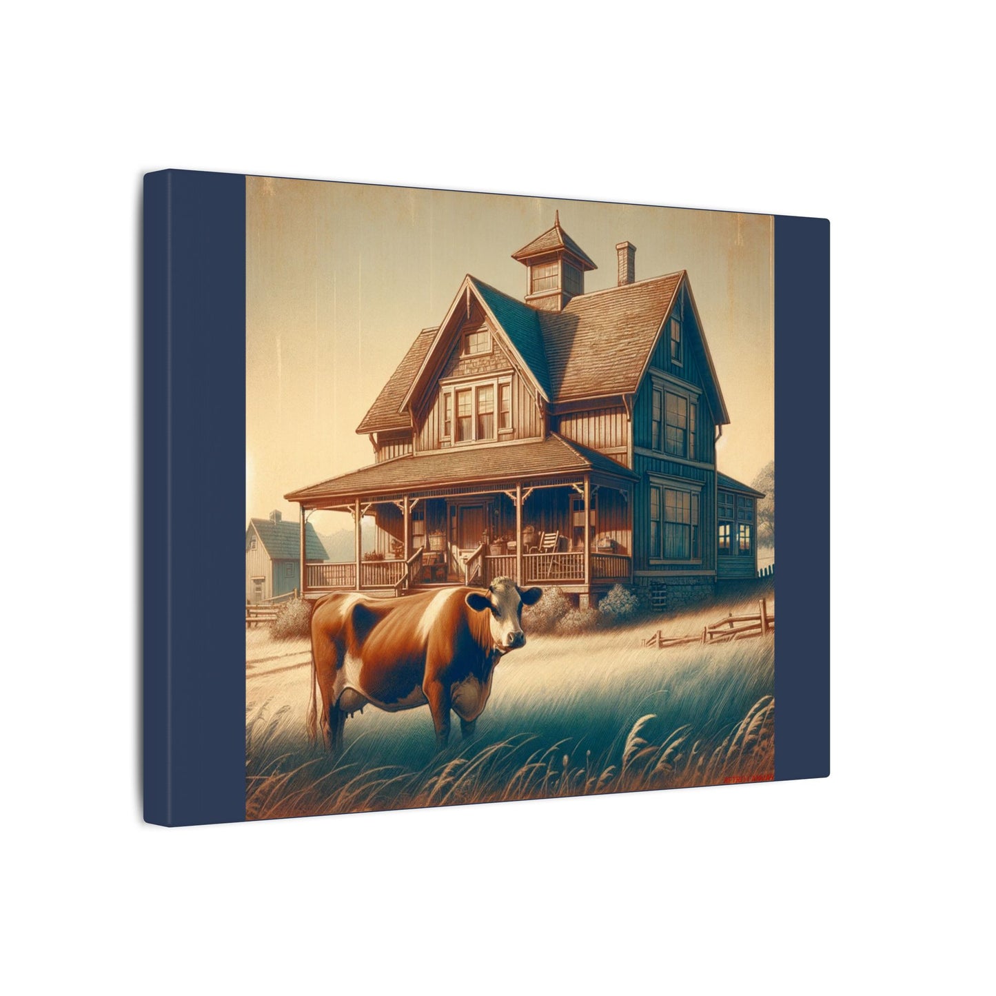 Ferme - Toile enveloppée