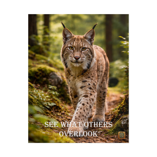 Lynx in Forest Poster — Wildlife Photography Wall Art