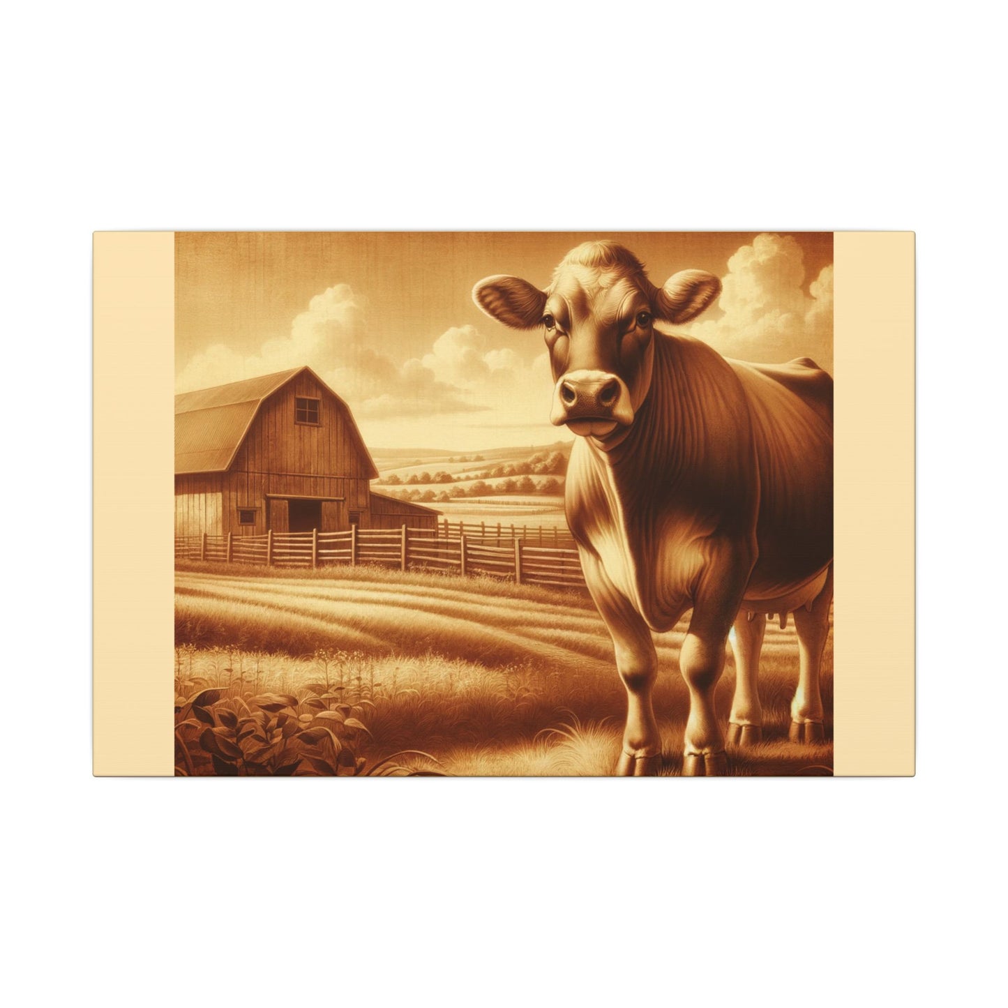 Cow Says...on Canvas