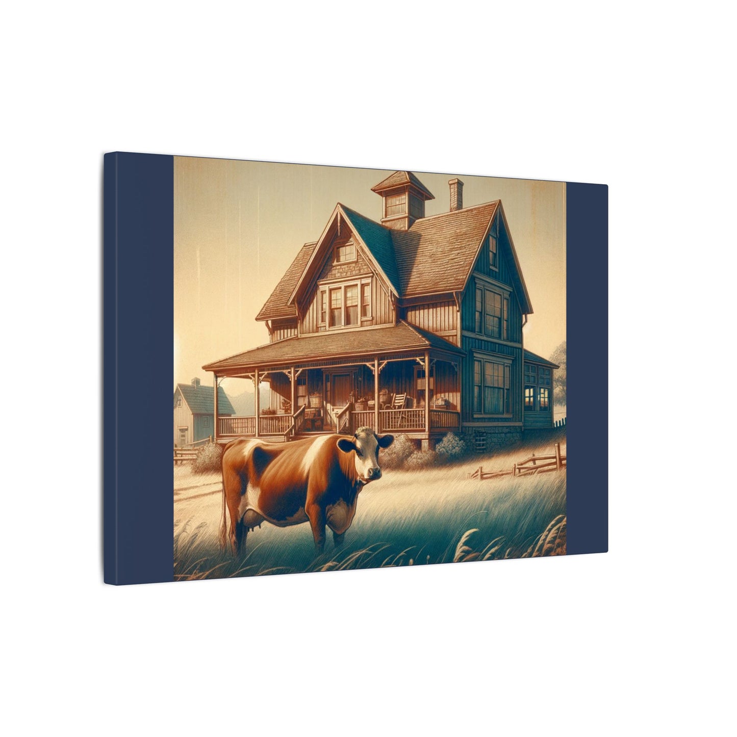 Ferme - Toile enveloppée