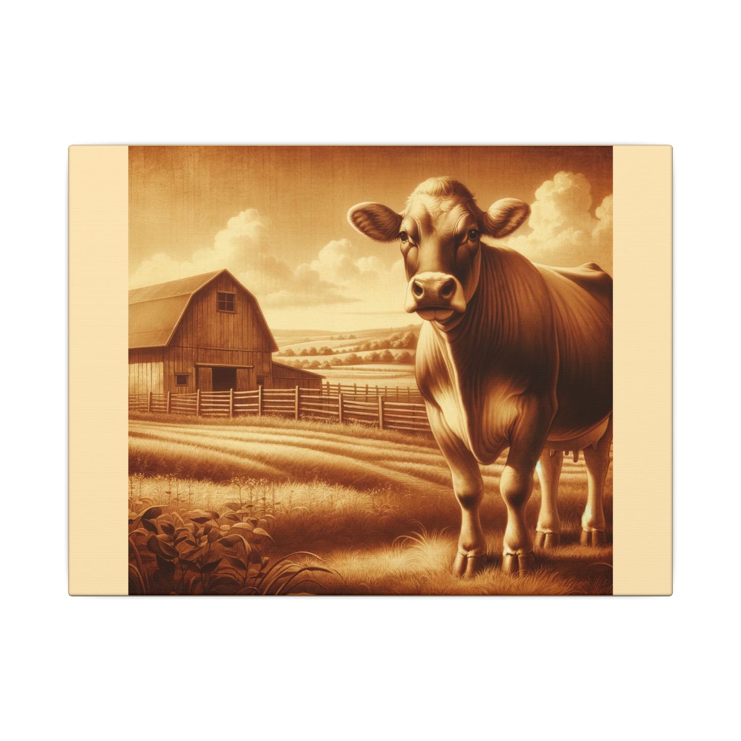 Cow Says...on Canvas