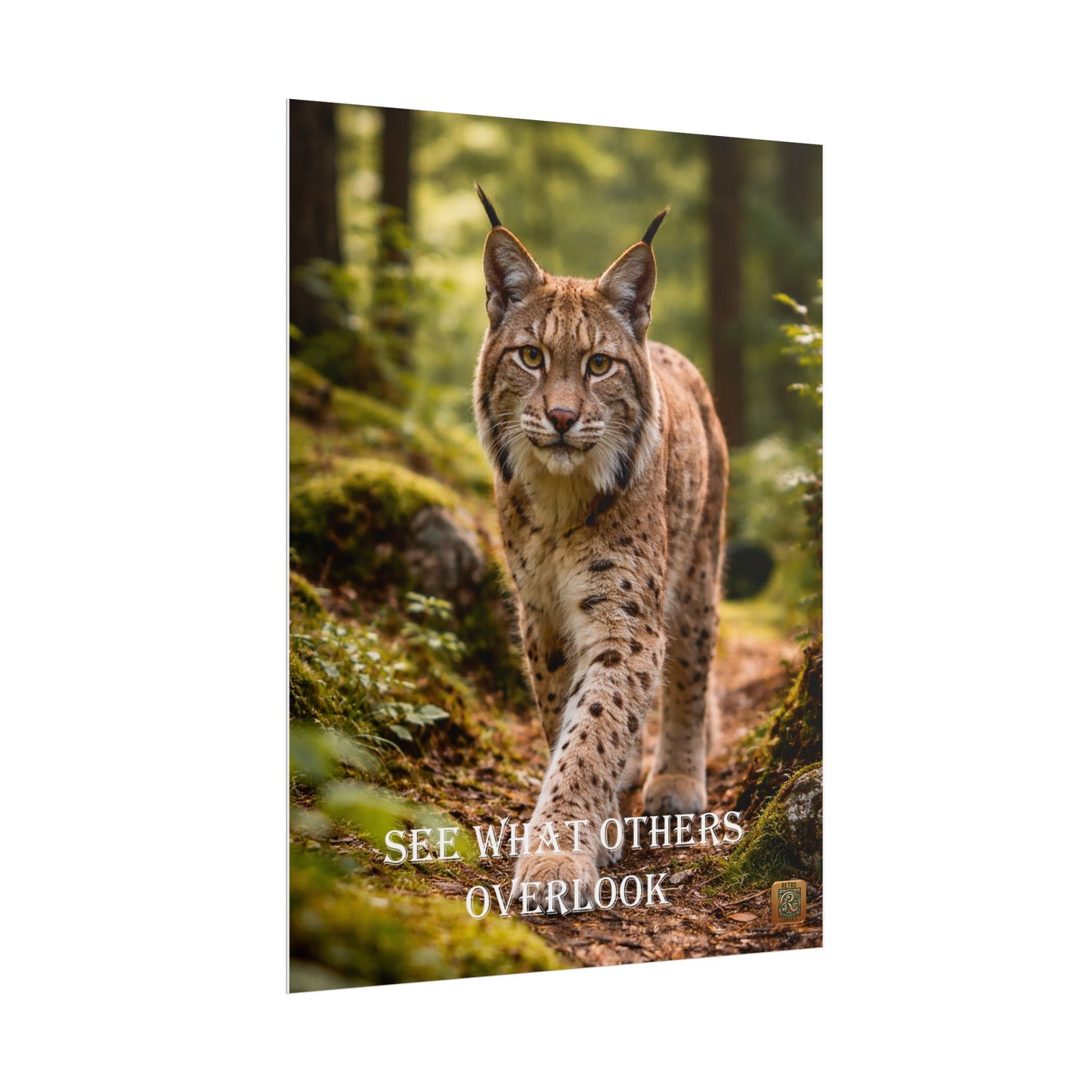 Lynx in Forest Poster — Wildlife Photography Wall Art
