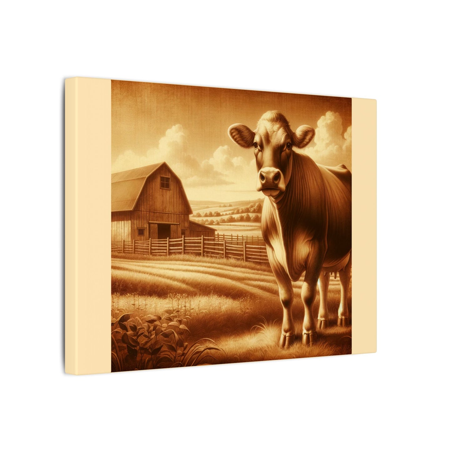 Cow Says...on Canvas