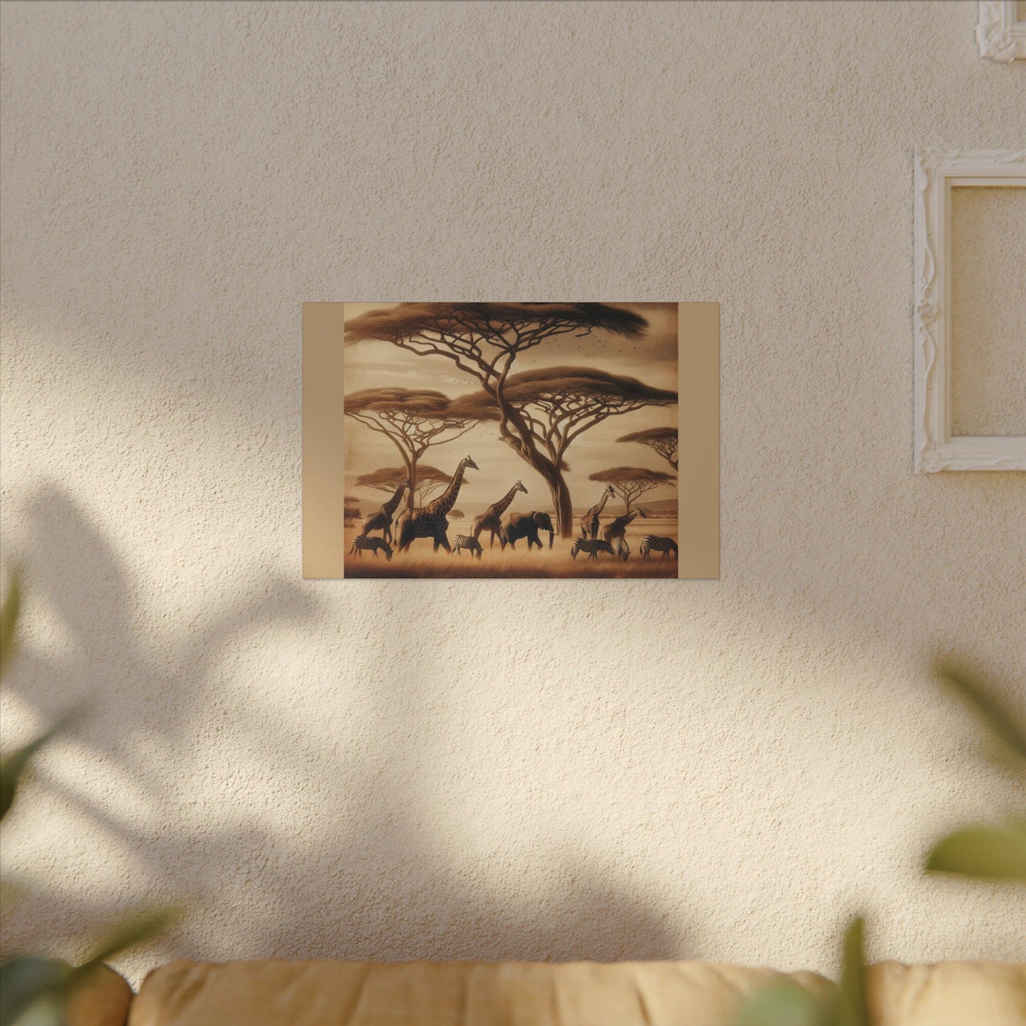 Safari - Enveloppe en toile beige