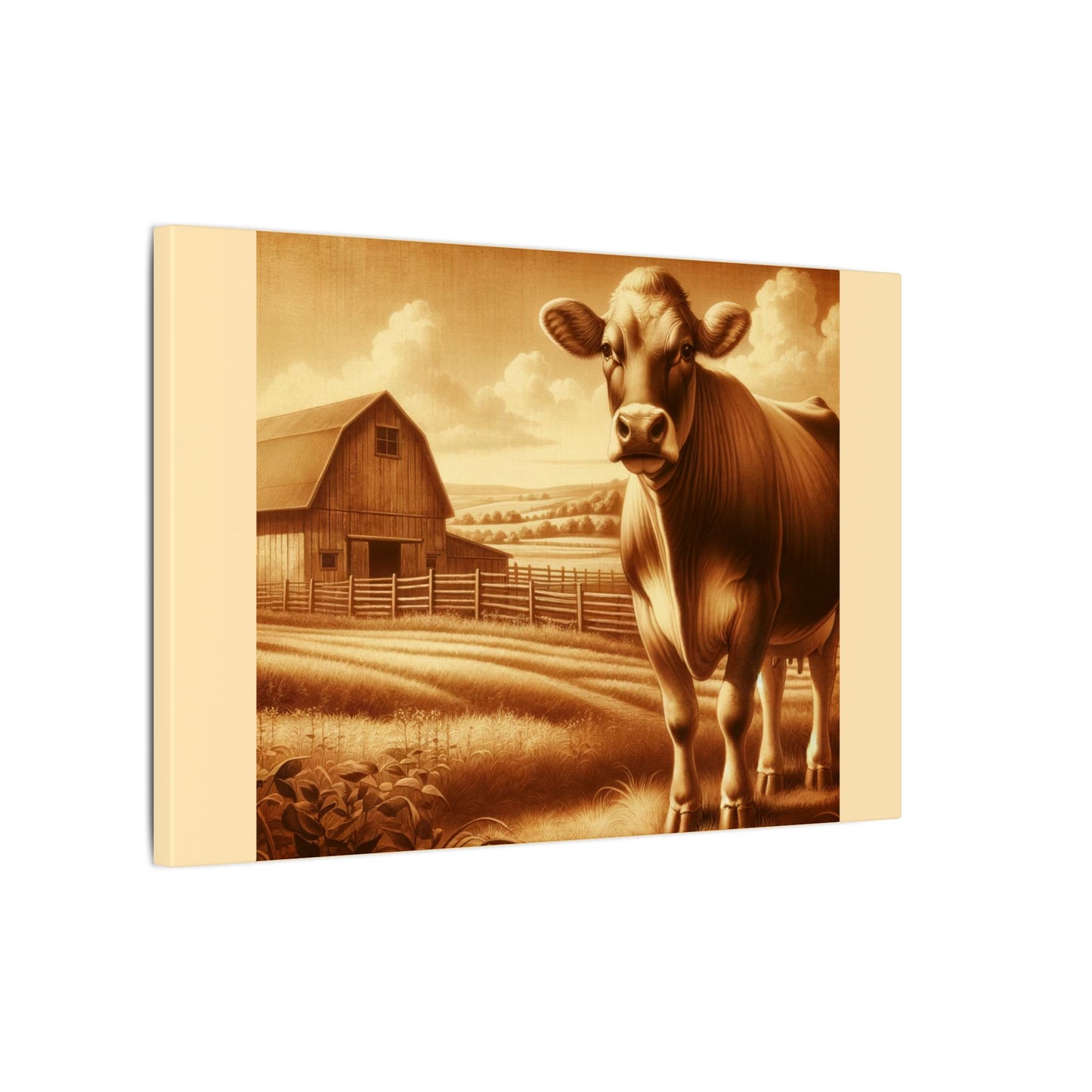 Cow Says...on Canvas