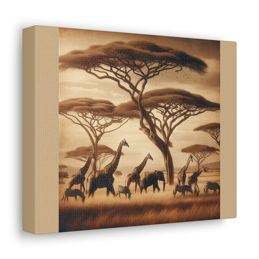 Safari - Enveloppe en toile beige