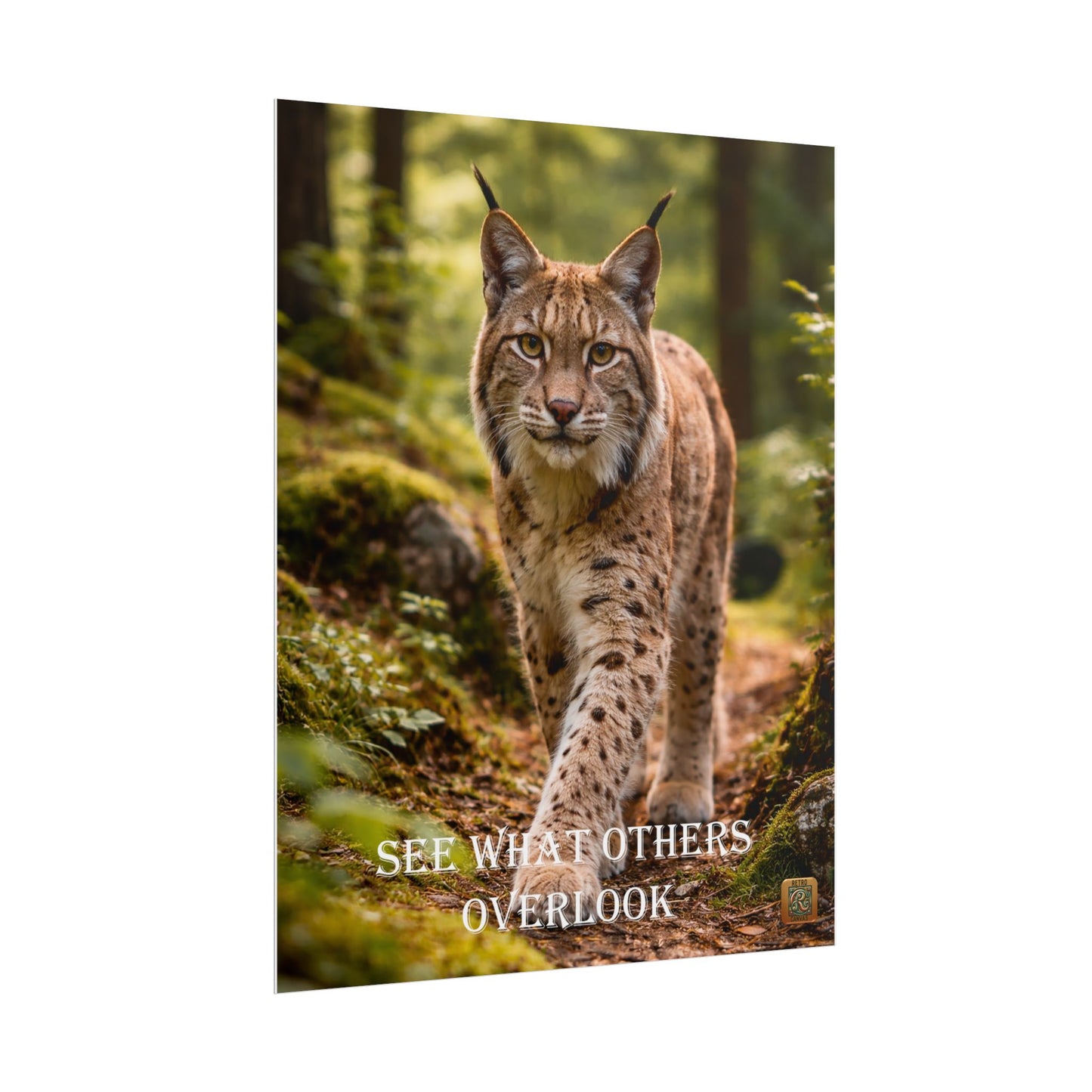 Lynx in Forest Poster — Wildlife Photography Wall Art