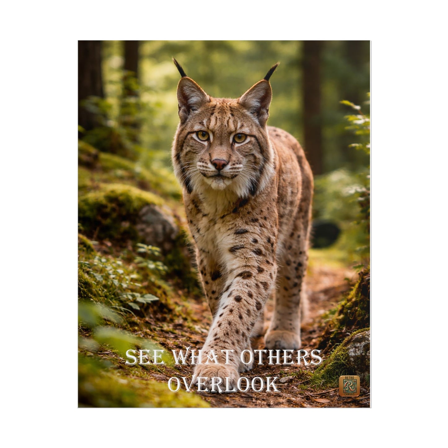 Lynx in Forest Poster — Wildlife Photography Wall Art