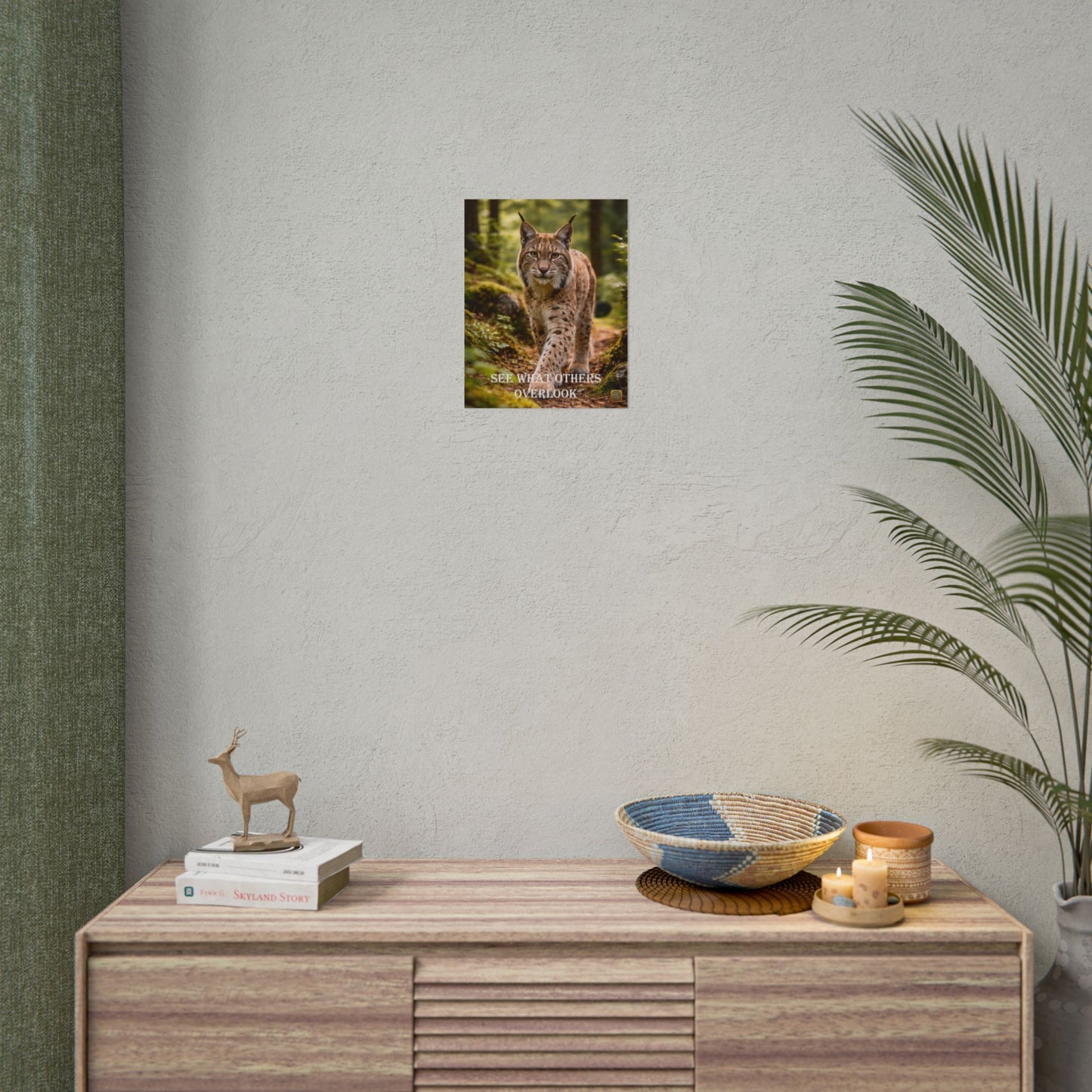 Lynx in Forest Poster — Wildlife Photography Wall Art
