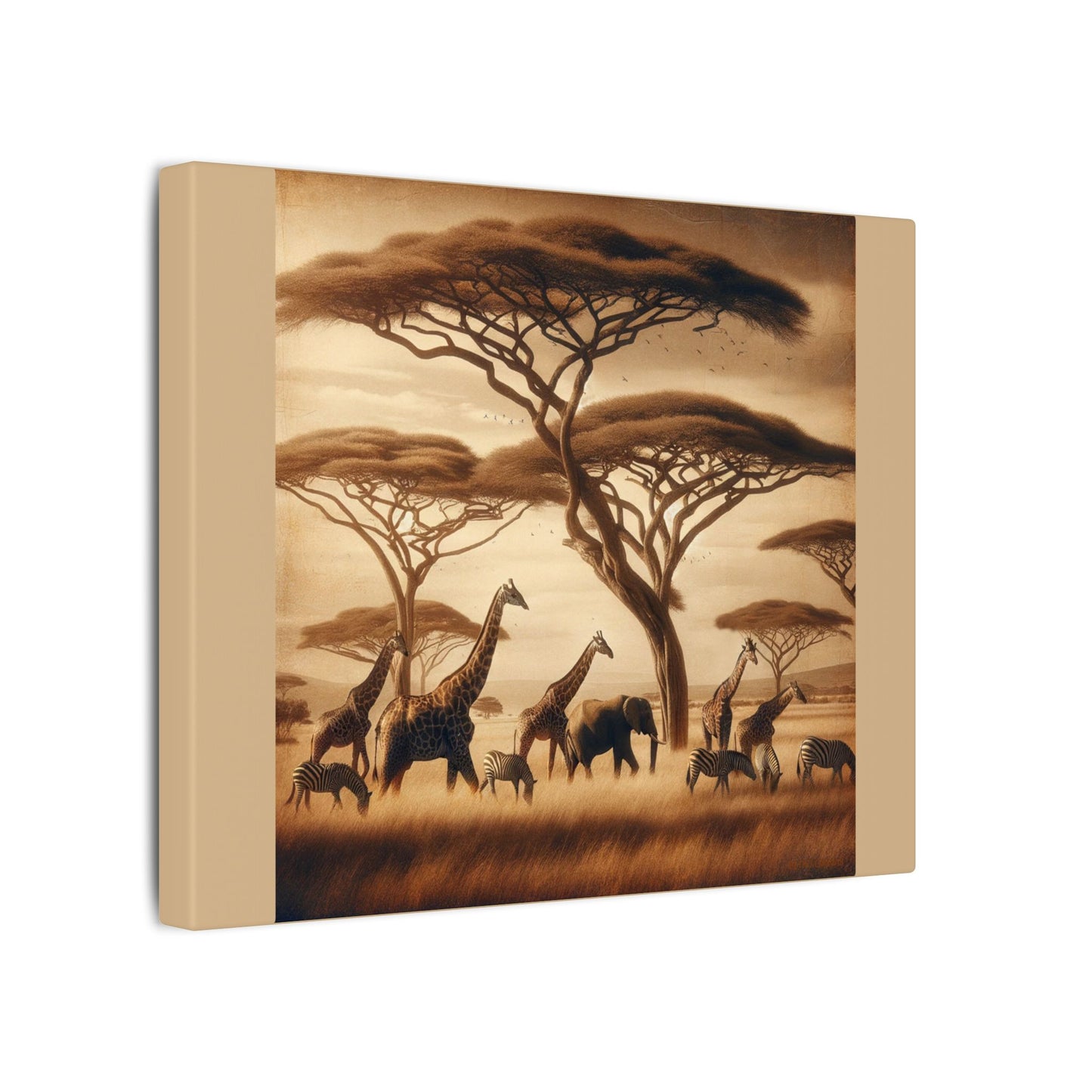 Safari - Enveloppe en toile beige