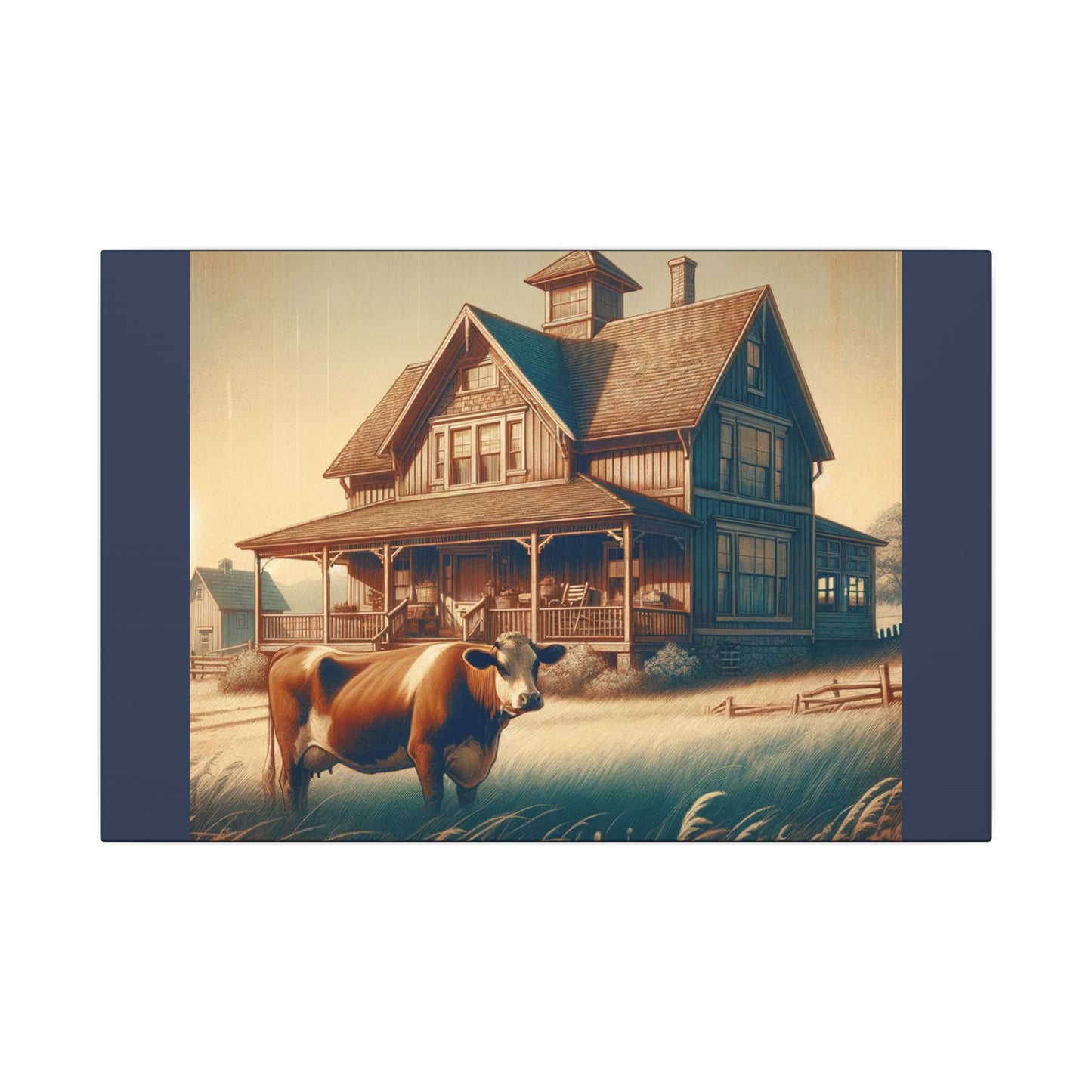 Ferme - Toile enveloppée