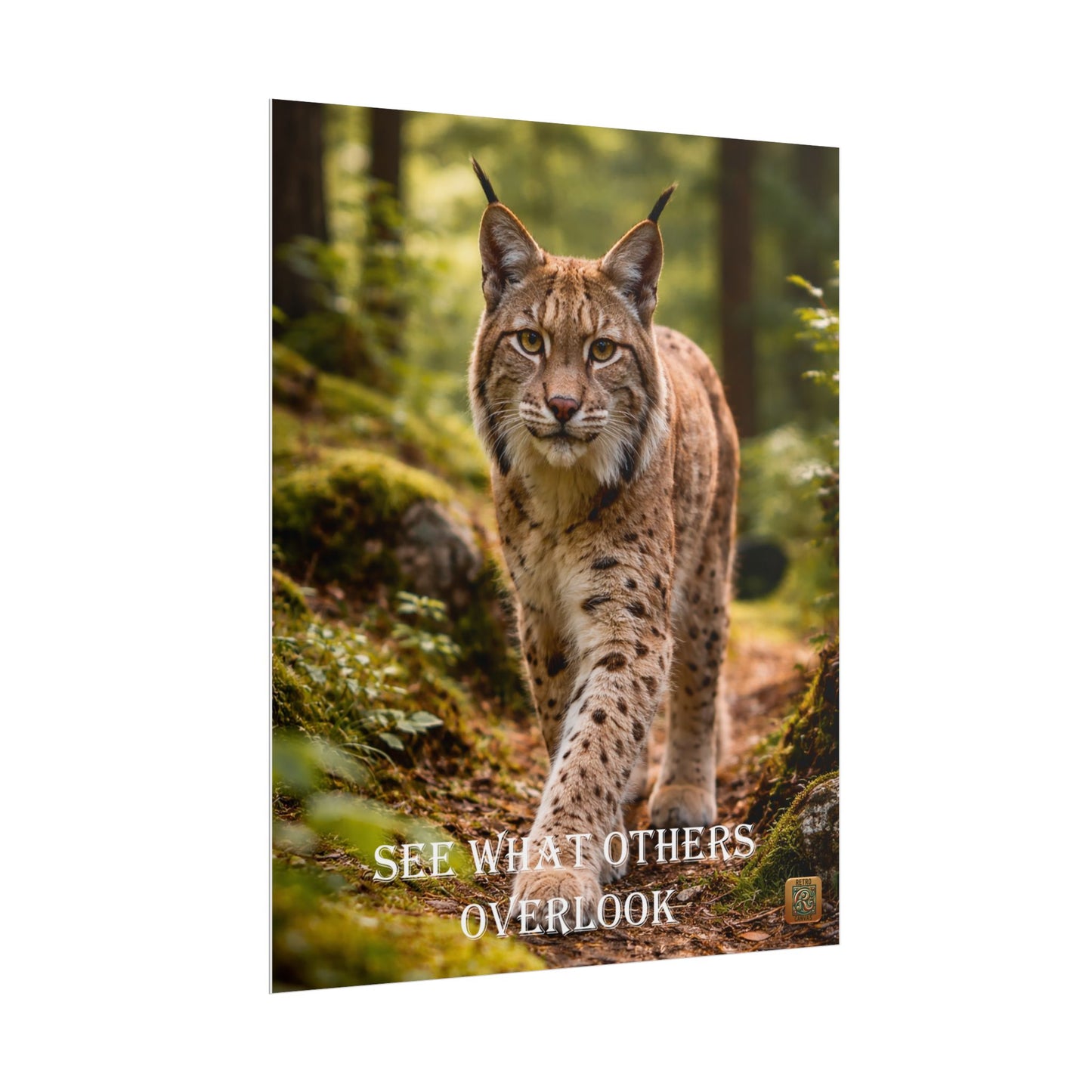 Lynx in Forest Poster — Wildlife Photography Wall Art