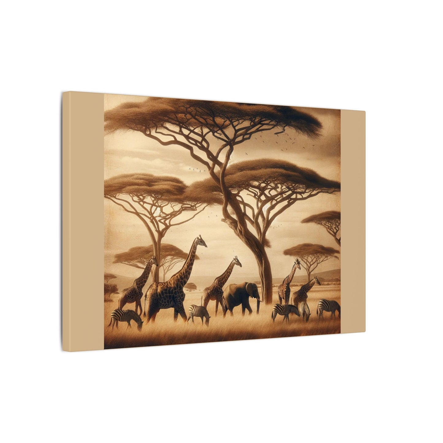 Safari - Enveloppe en toile beige