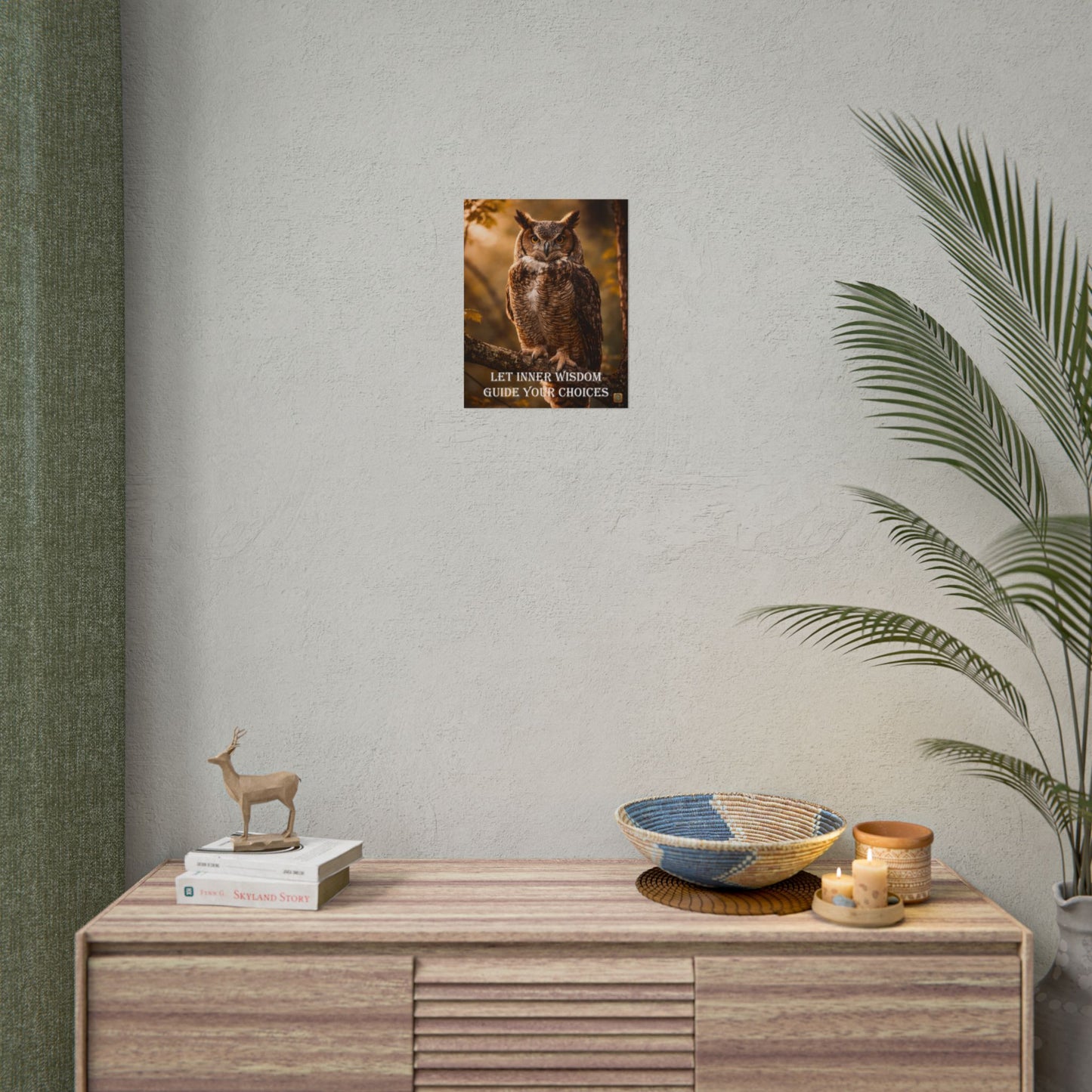 Owl Wisdom  Poster — "Let Inner Wisdom Guide Your Choices"